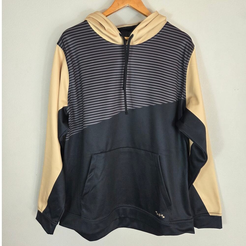 Boombah Men's Vegas Gold & Black Fleece Lined Hooded Sweatshirt Size XL